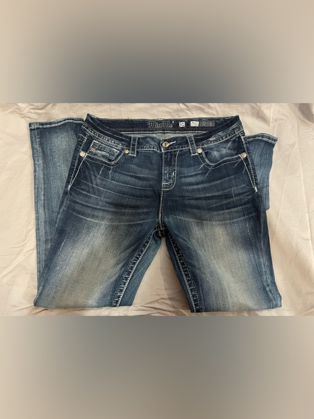 Miss Me jeans Mid-Rise Easy Skinny Size 31
